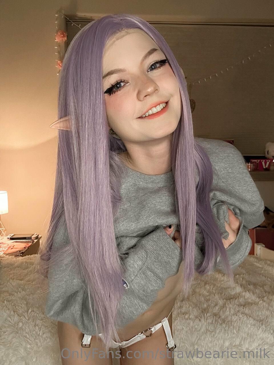 Strawbeariemilkk / StrawberryMillk Nude OnlyFans Leaks 1