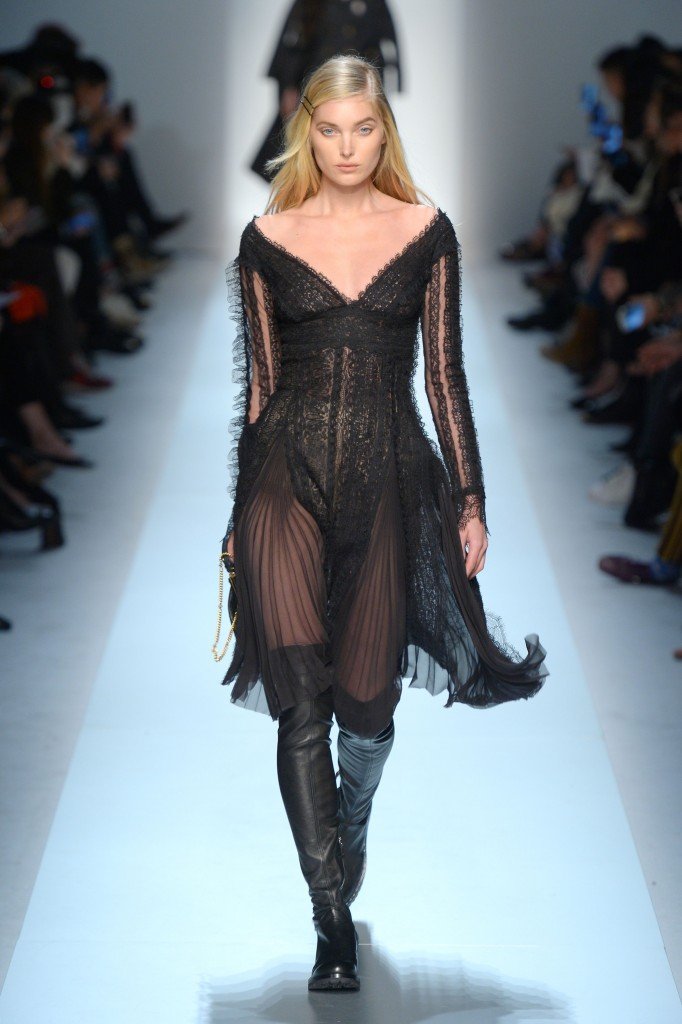 Mandatory Credit: Photo by Davide Maestri/WWD/REX/Shutterstock (8435272j) Elsa Hosk on the catwalk Ermanno Scervino show, Runway, Autumn Winter 2017, Milan Fashion Week, Italy - 25 Feb 2017
